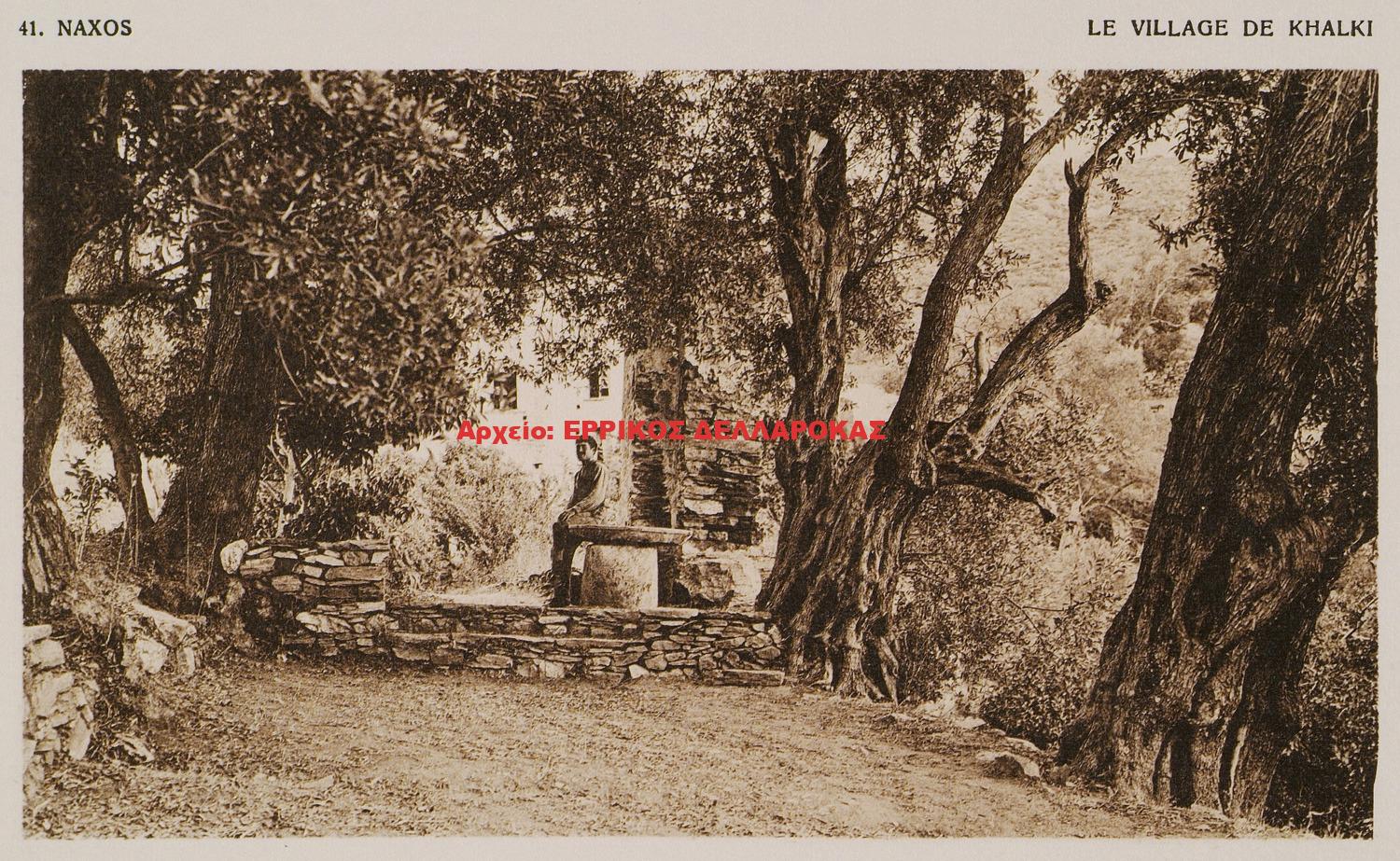 1919 Naxos. Le village de Chalki