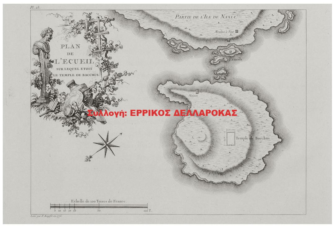 1782 Plan de l’ecueil sur lequel etoit le temple de Bacchus