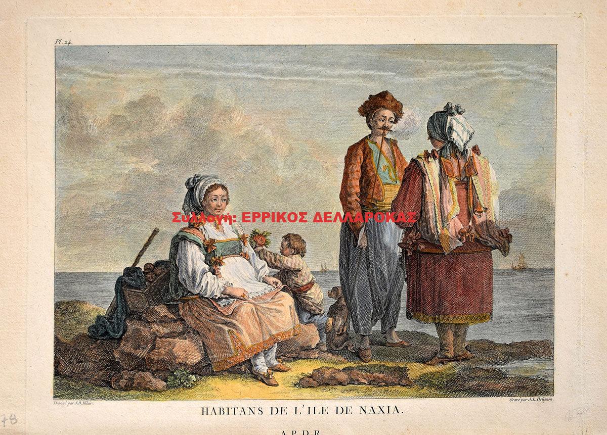 1809  HABITANS DE L’ ILE de  NAXIA