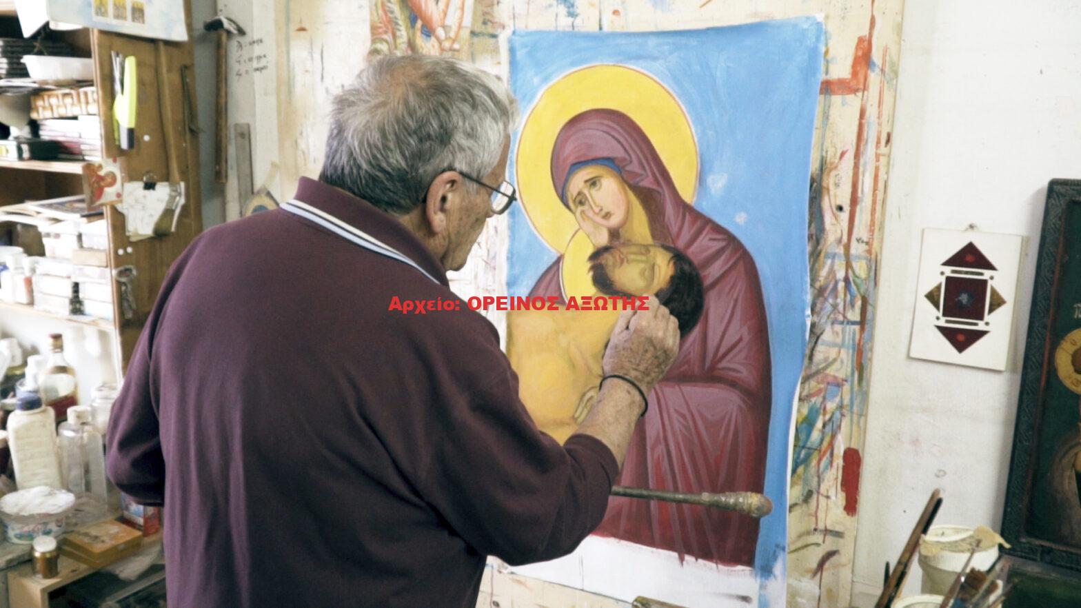 Καρποντίνης Γεώργιος, αγιογράφος από τον Κυνίδαρο της Νάξου