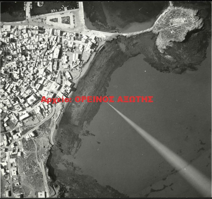 1979 το καταβυθισμένο τμήμα της Αρχαίας Νάξου.